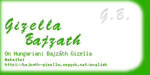 gizella bajzath business card